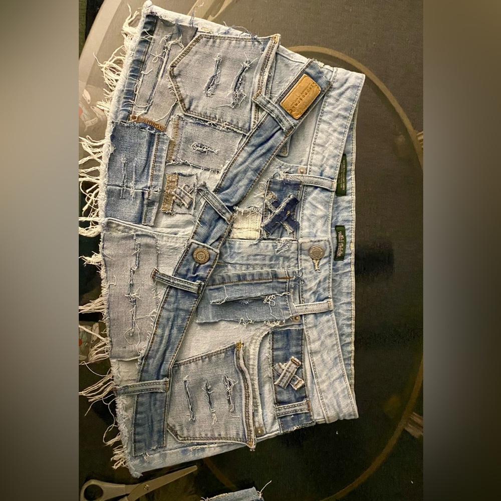custom made denim skirt